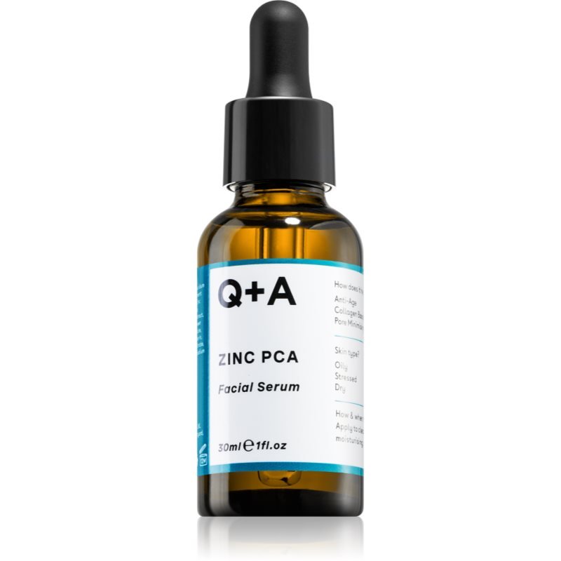 Q+A Zinc PCA pleťové sérum pro vyhlazení pleti a minimalizaci pórů 30 ml - parfo.cz