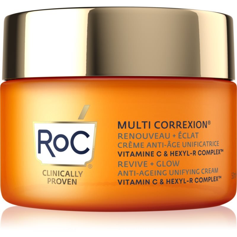 RoC Multi Correxion Revive + Glow protivráskový rozjasňující krém s vitaminem C 50 ml - parfo.cz