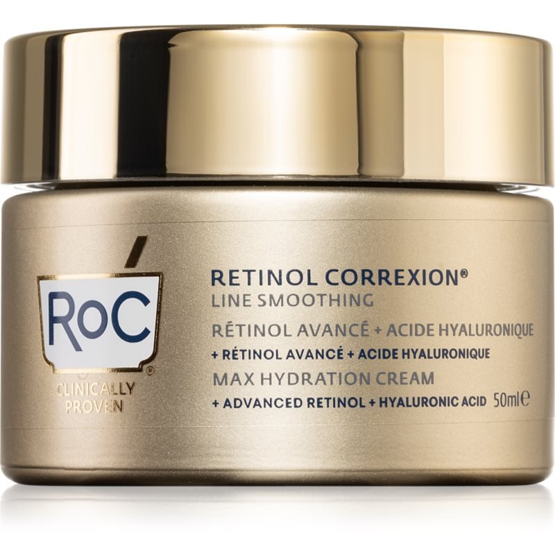 RoC Retinol Correxion Line Smoothing hydratační krém s kyselinou hyaluronovou 50 ml - parfo.cz