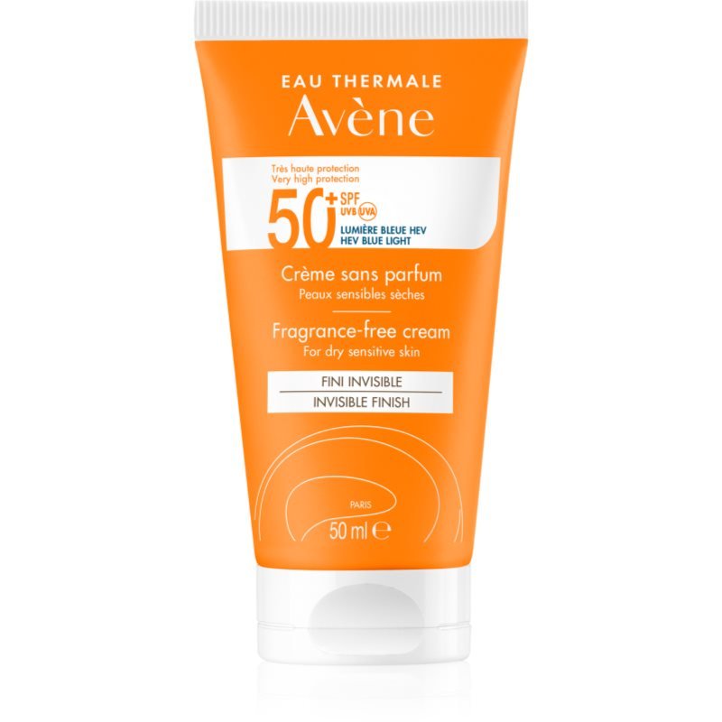 Avène Sun Fragrance-Free Cream opalovací krém SPF 50+ 50 ml - parfo.cz