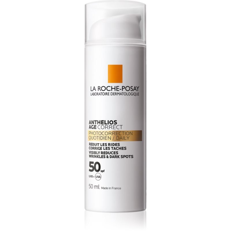 La Roche-Posay Anthelios Age Correct denní ochranný krém proti stárnutí pleti SPF 50 50 ml - parfo.cz
