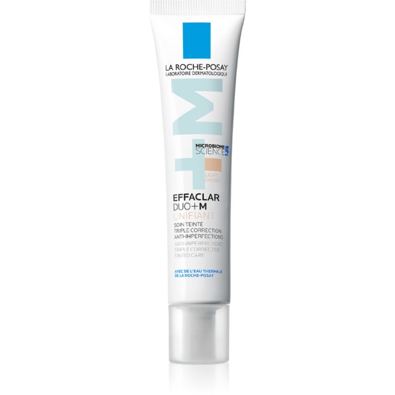 La Roche-Posay Effaclar DUO+M Unifiant lehký tónovací krém s hydratačním účinkem odstín Light 40 ml - parfo.cz
