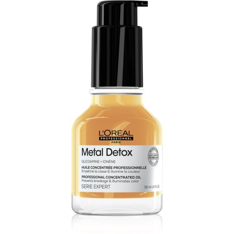L’Oréal Professionnel Serie Expert Metal Detox vyživující olej na vlasy proti lámavosti vlasů 50 ml - parfo.cz