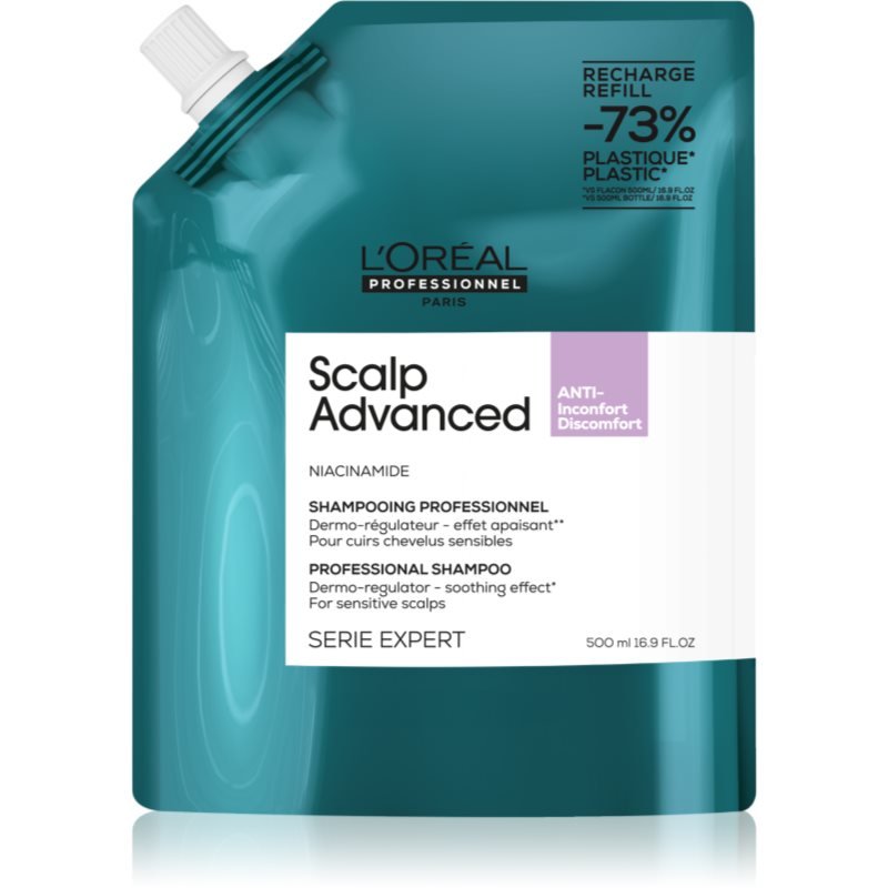 L’Oréal Professionnel Serie Expert Scalp Advanced šampon pro citlivou a podrážděnou pokožku hlavy 500 ml - parfo.cz