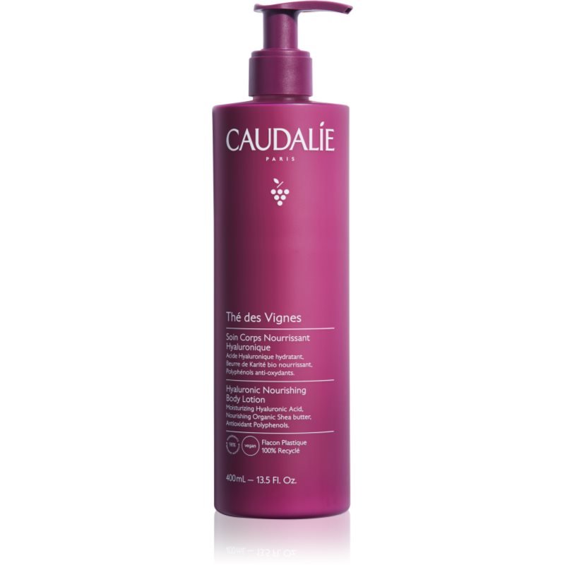 Caudalie Thé Des Vignes vyživující tělové mléko s kyselinou hyaluronovou 400 ml - parfo.cz