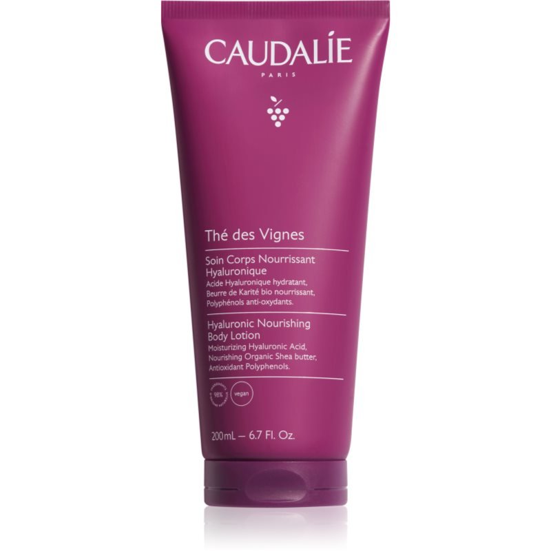 Caudalie Thé Des Vignes vyživující tělové mléko s kyselinou hyaluronovou 200 ml - parfo.cz