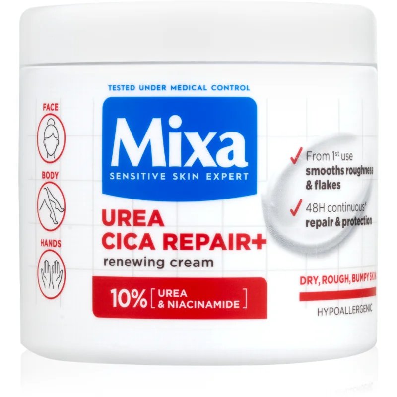MIXA Urea Cica Repair+ regenerační tělový krém pro velmi suchou pokožku 400 ml - parfo.cz