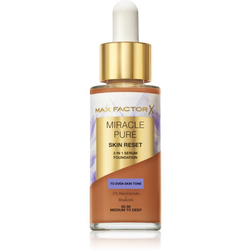 Max Factor Miracle Pure pečující make-up odstín 85-90 Medium To Deep 30 ml - parfo.cz