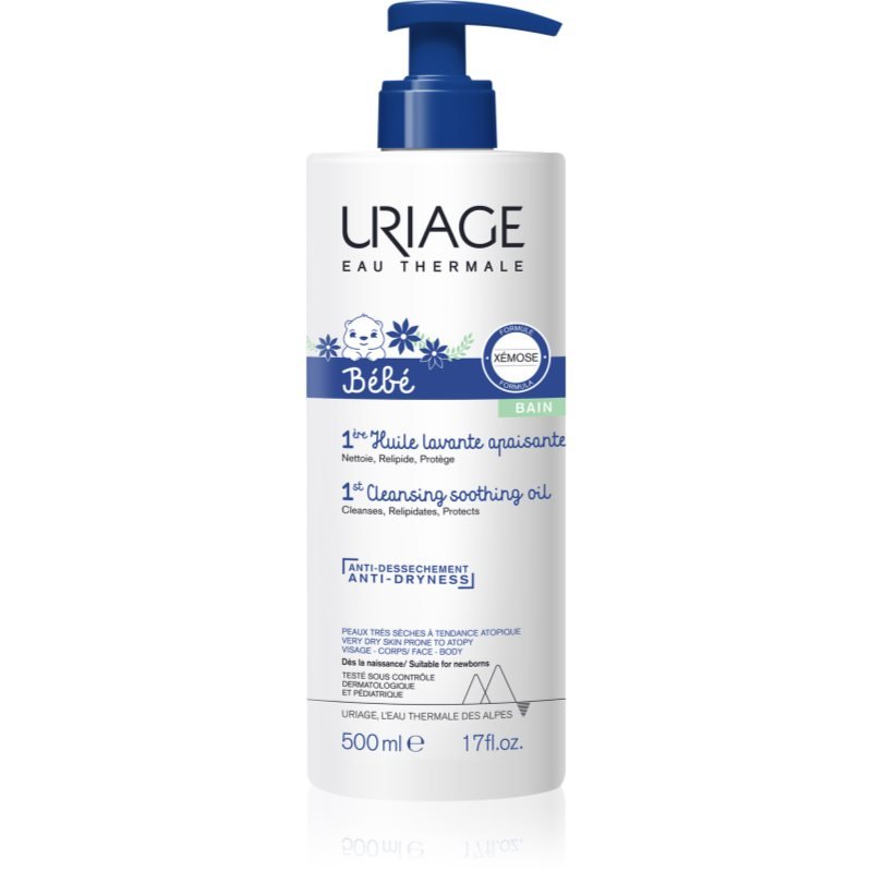 Uriage Bébé 1st Cleansing Soothing Oil zklidňující čisticí olej pro suchou až atopickou pokožku 500 ml - parfo.cz