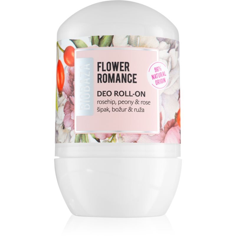 BIOBAZA Flower Romance deodorant roll-on 50 ml - parfo.cz