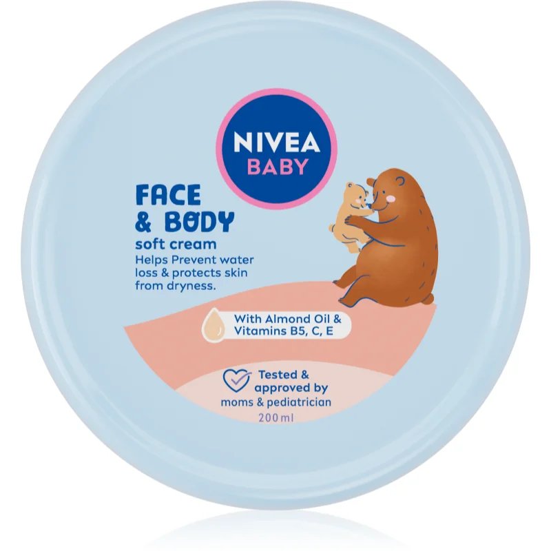 NIVEA BABY Soft hydratační krém na obličej a tělo 200 ml - parfo.cz