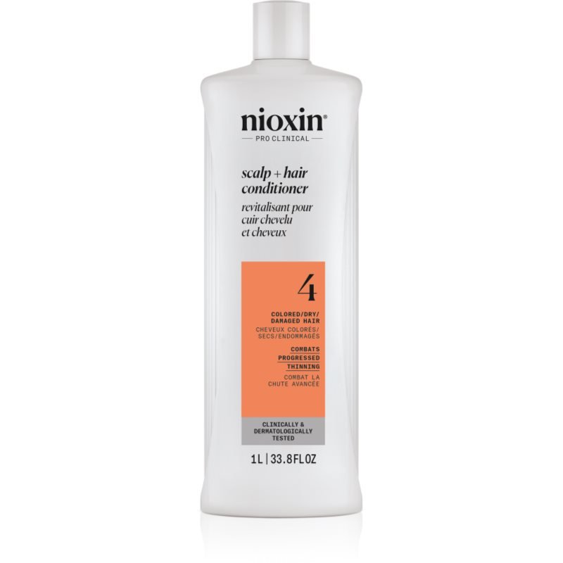 Nioxin System 4 Scalp + Hair Conditioner hydratační a vyživující kondicionér pro barvené a poškozené vlasy 1000 ml - parfo.cz