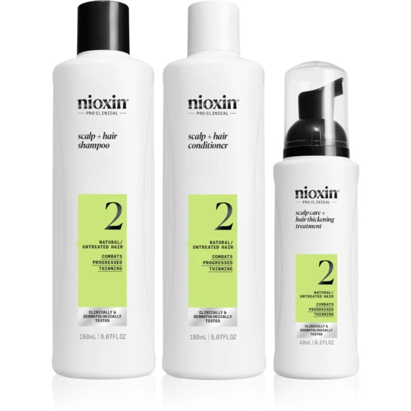 Nioxin System 2 dárková sada pro řídnoucí vlasy 3 ks - parfo.cz