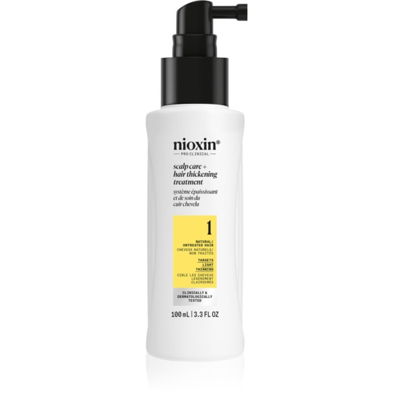 Nioxin System 1 Scalp + Hair Thickening Treatment sérum pro hustotu vlasů a ochranu proti lámavosti 100 ml - parfo.cz