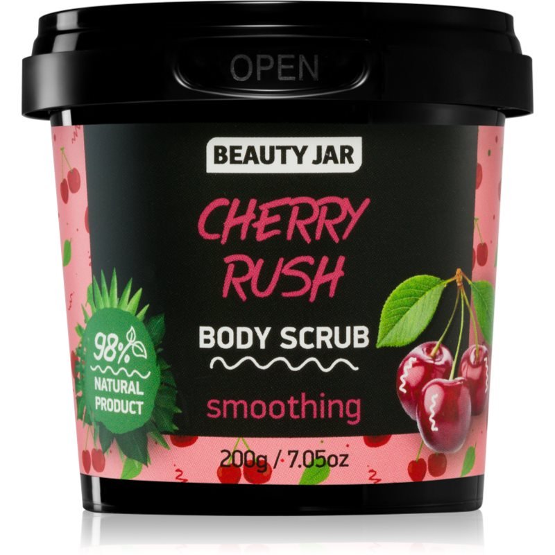 Beauty Jar Cherry Rush zjemňující tělový peeling 200 g - parfo.cz