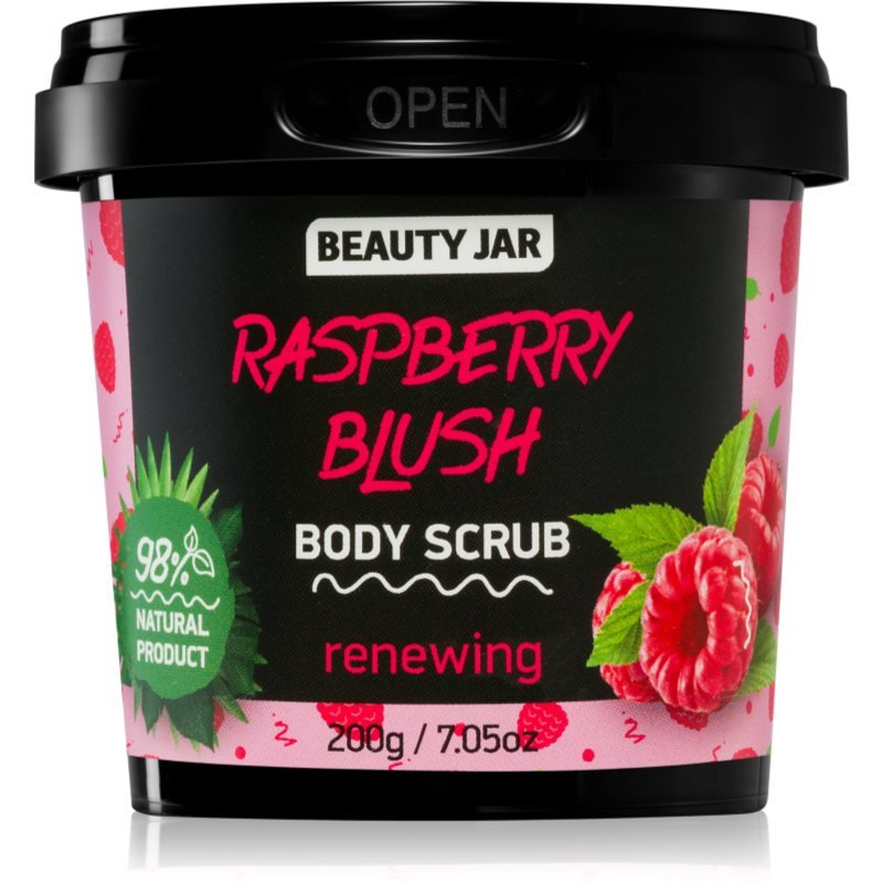 Beauty Jar Raspberry Blush osvěžující tělový peeling 200 g - parfo.cz