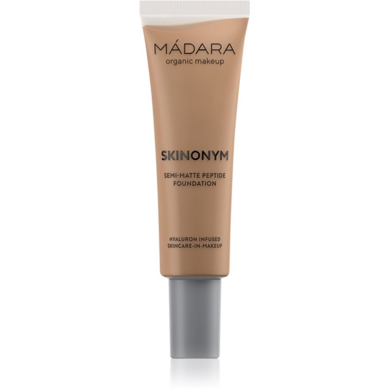MÁDARA Skinonym Semi-Matte Peptide dlouhotrvající make-up s peptidy odstín #65 Warm Tan 30 ml - parfo.cz
