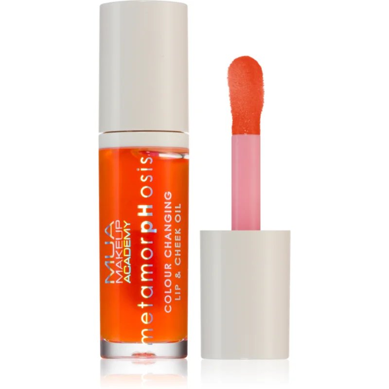 MUA Makeup Academy Metamorphosis olejový lesk na rty na rty a tváře vůně Oh Peachy (Peach) 7 ml - parfo.cz
