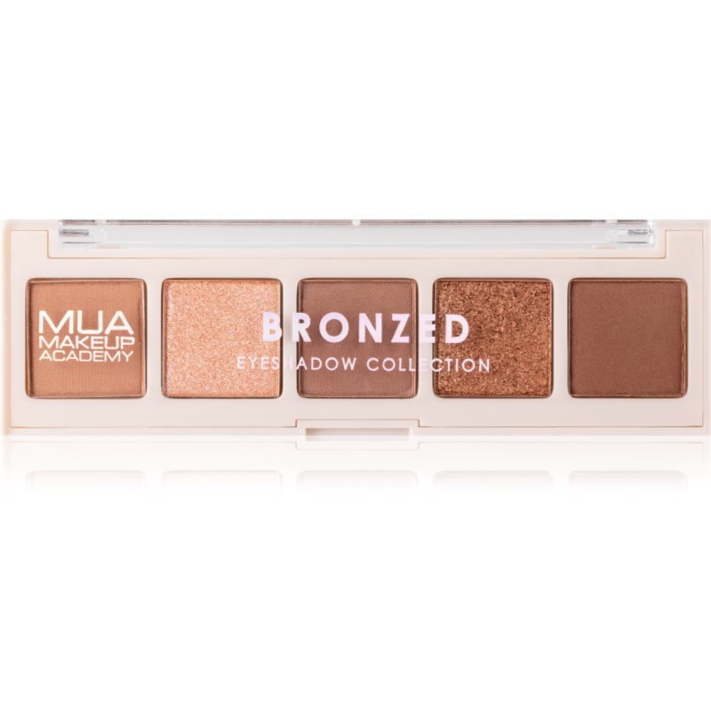 MUA Makeup Academy Professional 5 Shade Palette paletka očních stínů odstín Bronzed 3