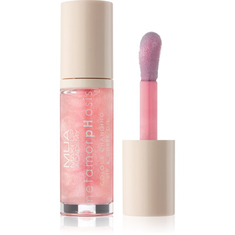 MUA Makeup Academy Metamorphosis olejový lesk na rty na rty a tváře vůně Birthday Cake 7 ml - parfo.cz