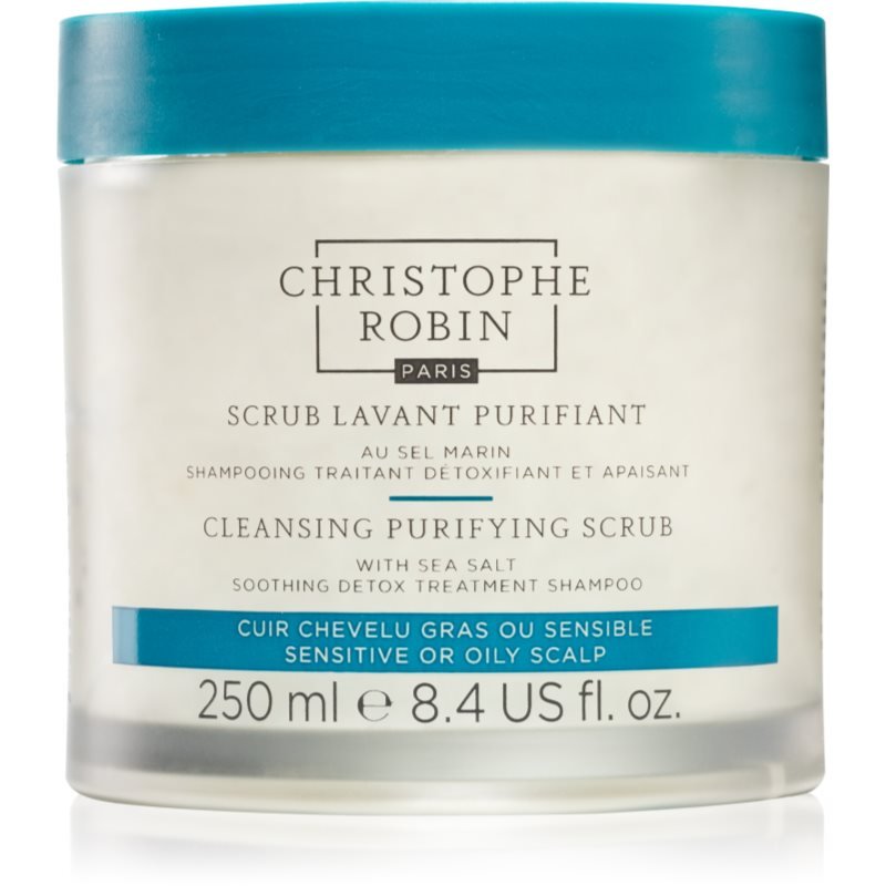 Christophe Robin Cleansing Purifying Scrub with Sea Salt čisticí šampon s peelingovým efektem 250 ml - parfo.cz