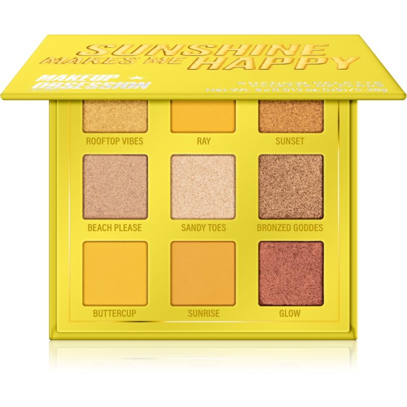 Makeup Obsession Mini Palette paletka očních stínů odstín Sunshine Makes Me Happy 0