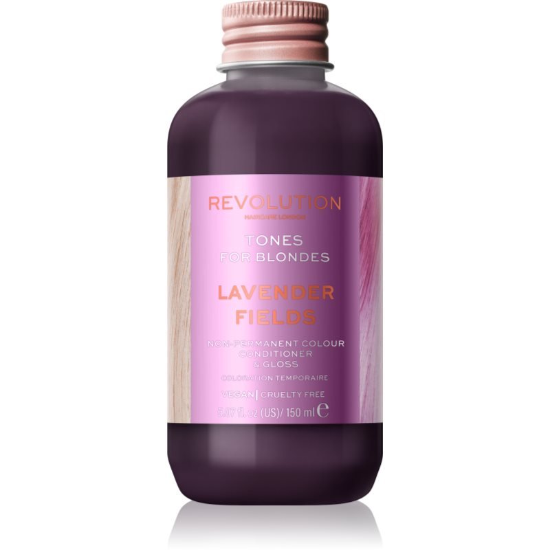 Revolution Haircare Tones For Blondes tónovací balzám pro blond vlasy odstín Lavender Fields 150 ml - parfo.cz