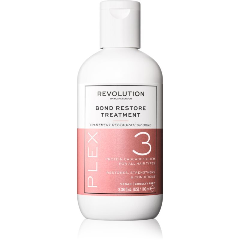 Revolution Haircare Plex No.3 Bond Restore Treatment intenzivní vlasová kúra pro suché a poškozené vlasy 100 ml - parfo.cz