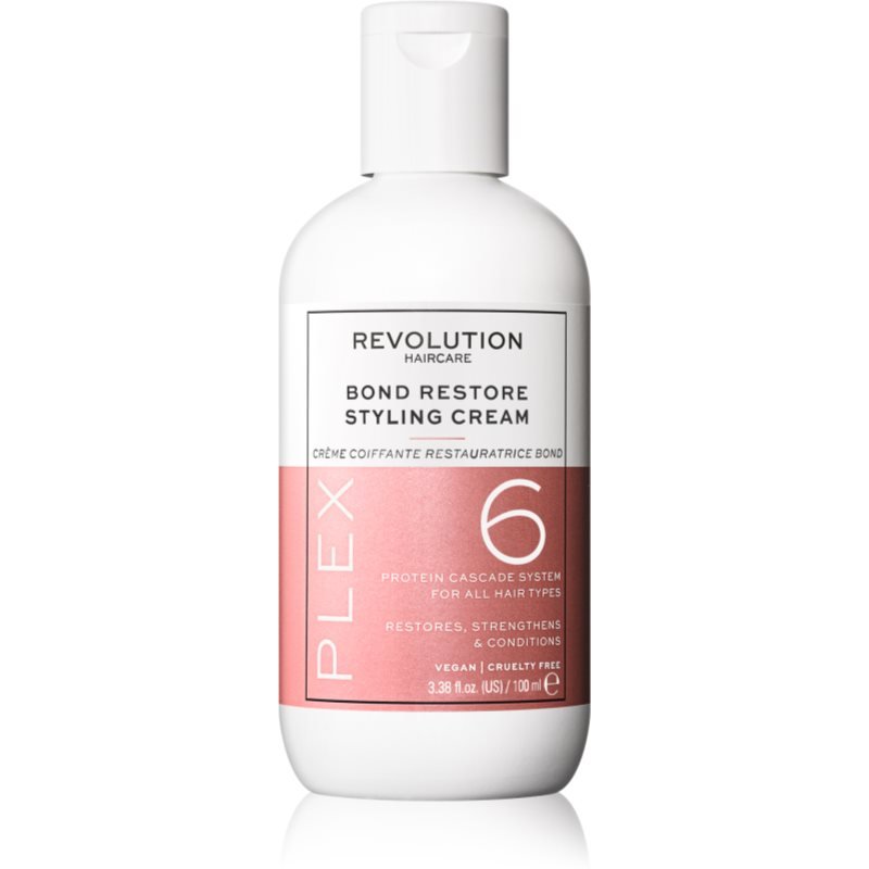 Revolution Haircare Plex No.6 Bond Restore Styling Cream bezoplachová regenerační péče pro poškozené vlasy 100 ml - parfo.cz