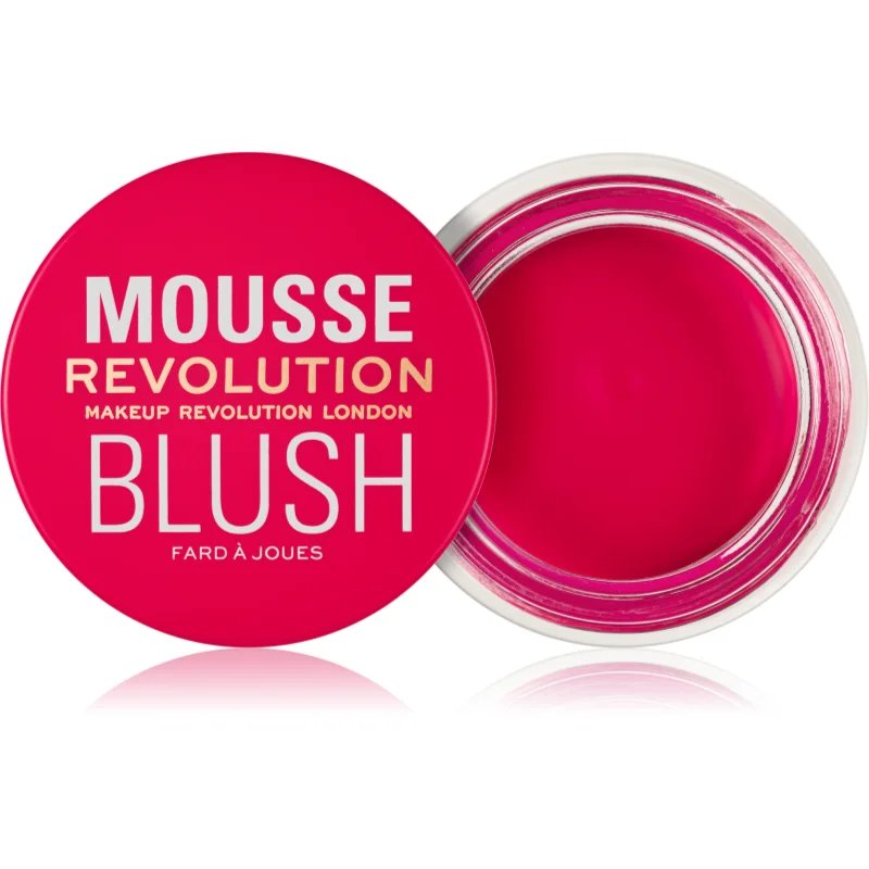 Makeup Revolution Mousse tvářenka odstín Juicy Fuchsia Pink 6 g - parfo.cz