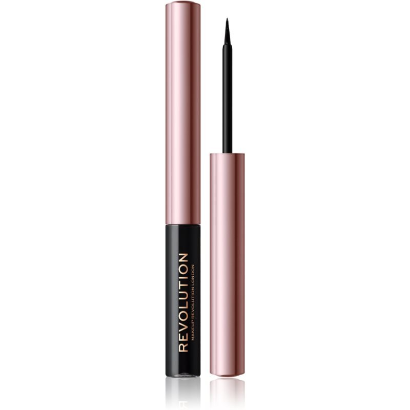 Makeup Revolution Super Flick tekuté oční linky odstín Black 2