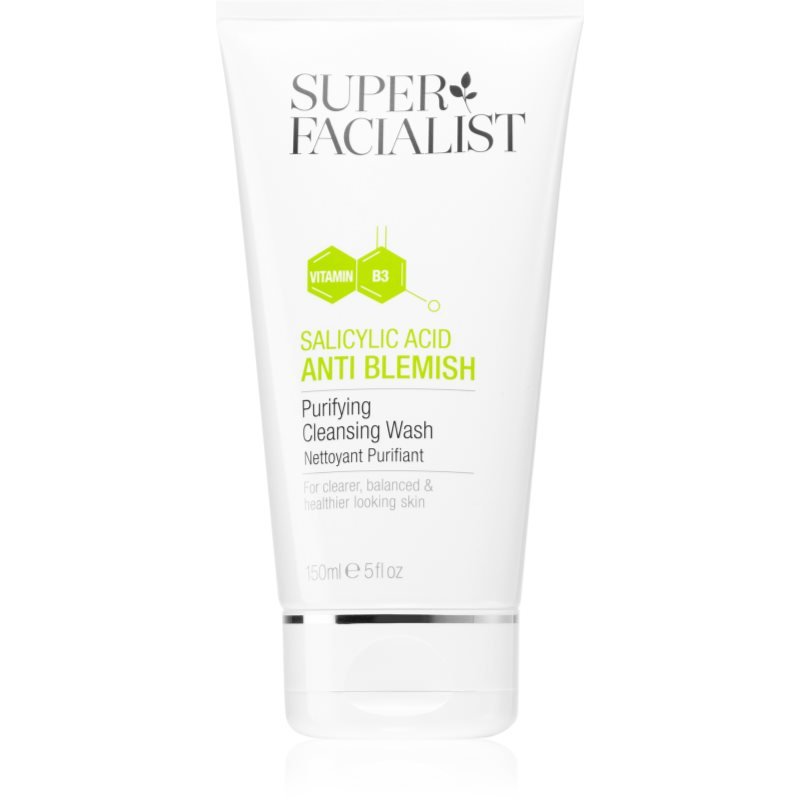 Super Facialist Salicylic Acid Anti Blemish odličovací čisticí gel pro problematickou a mastnou pokožku 150 ml - parfo.cz