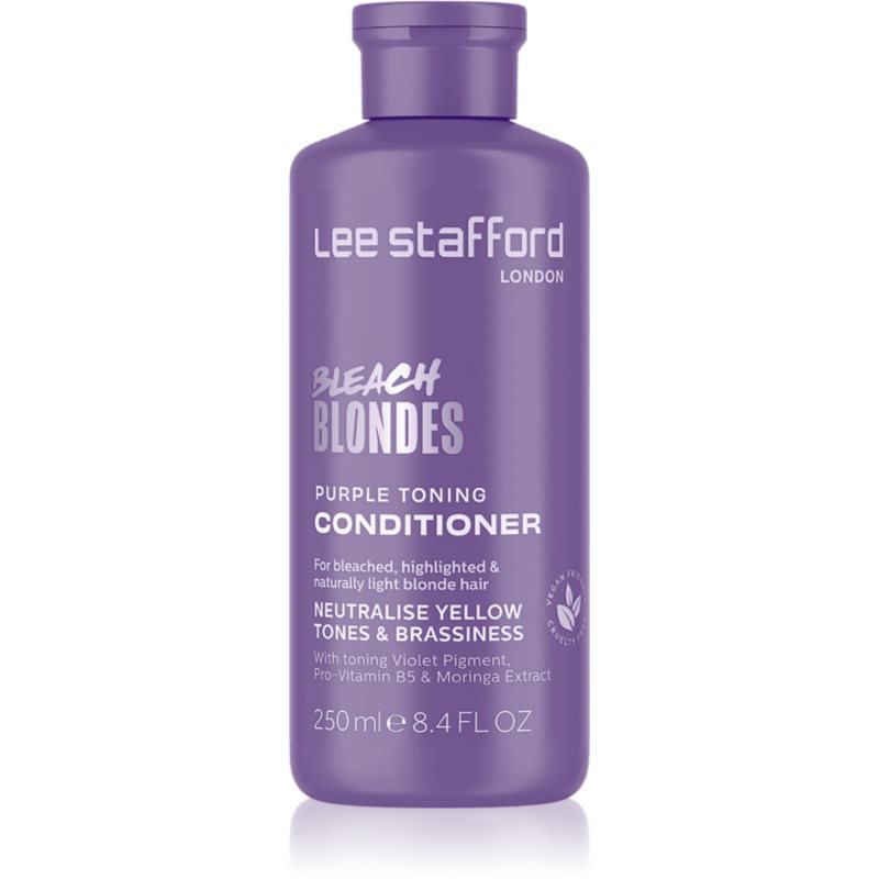 Lee Stafford Bleach Blondes Toning Conditioner tónovací kondicionér pro blond a melírované vlasy 250 ml - parfo.cz