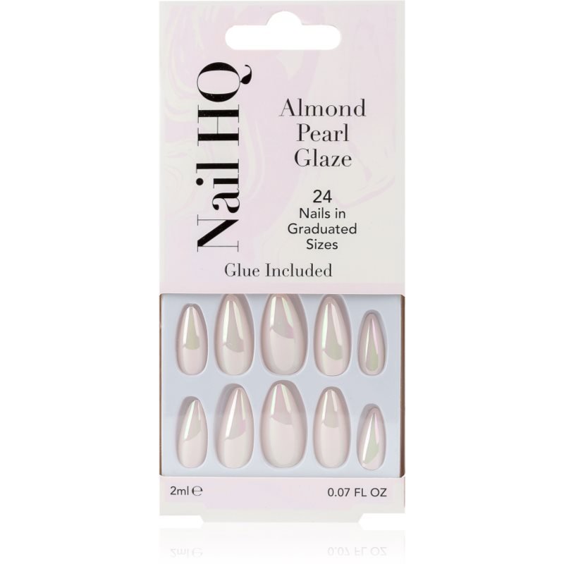 Nail HQ Almond umělé nehty Pearl Glaze 24 ks - parfo.cz