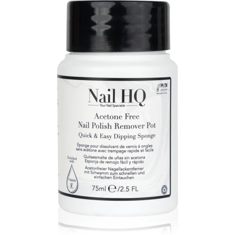 Nail HQ Acetone Free odlakovač na nehty bez acetonu 75 ml - parfo.cz
