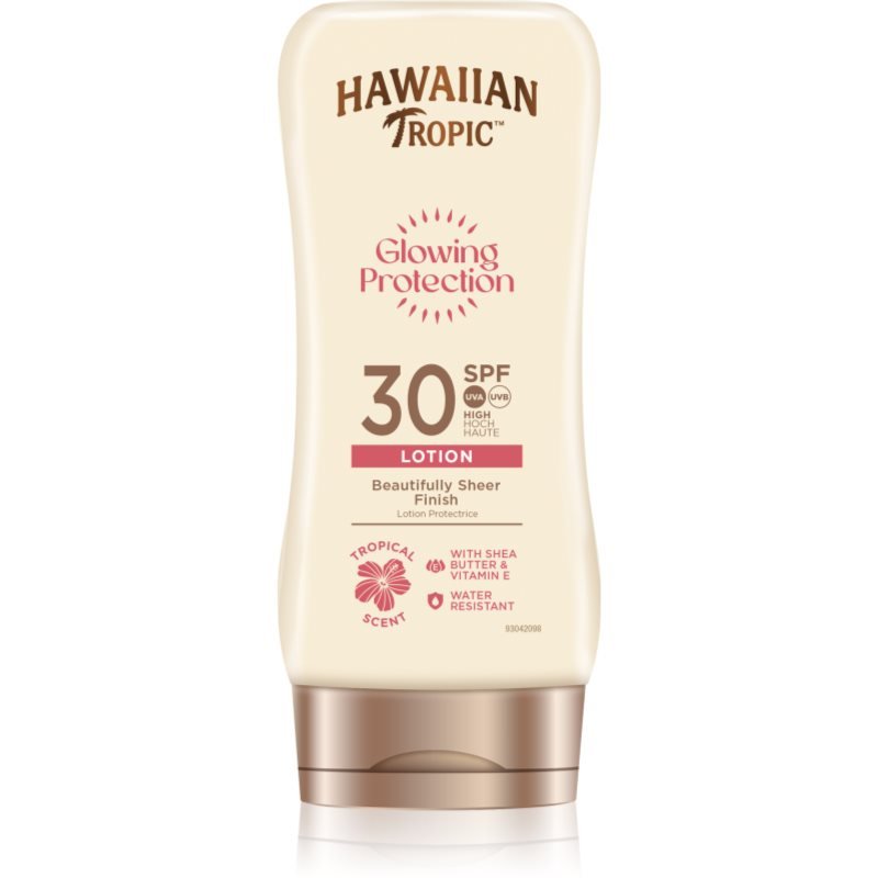 Hawaiian Tropic Glowing Protection Beautifully Sheer Finish mléko na opalování SPF 30 180 ml - parfo.cz