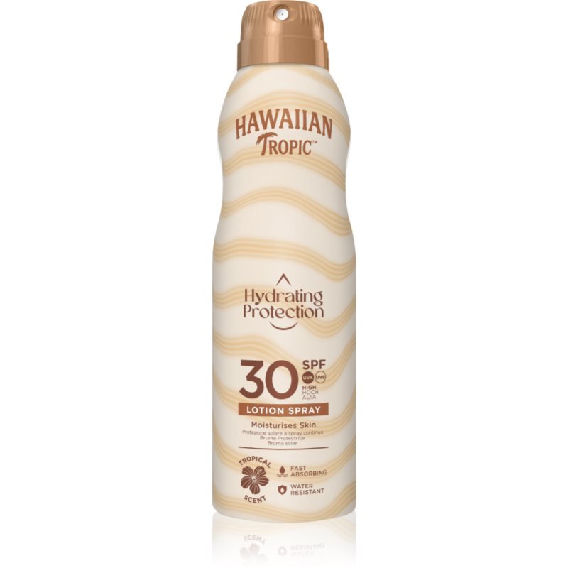 Hawaiian Tropic Hydrating Protection Lotion Spray opalovací sprej SPF 30 177 ml - parfo.cz