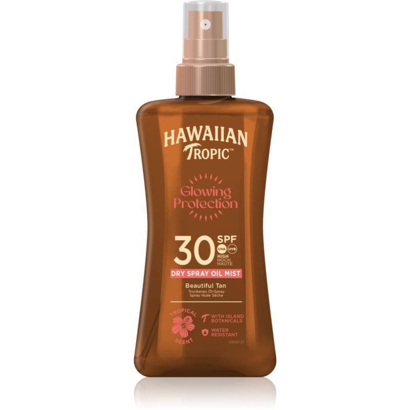 Hawaiian Tropic Glowing Protection transparentní mlha na opalování SPF 30 200 ml - parfo.cz