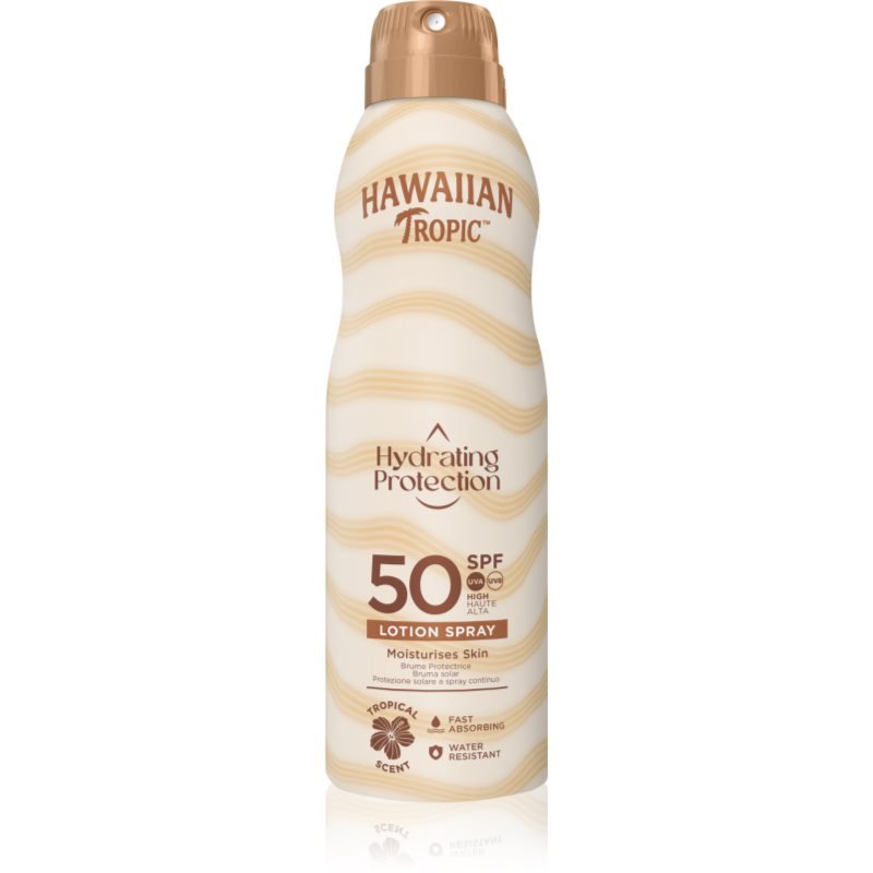 Hawaiian Tropic Hydrating Protection Lotion Spray opalovací sprej SPF 50 220 ml - parfo.cz