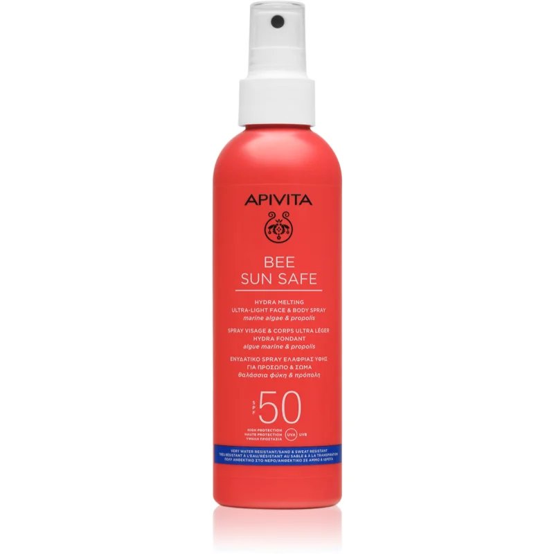 Apivita Bee Sun Safe Hydra Melting Ultra-Light SPF50 ochranné opalovací mléko ve spreji SPF 50 200 ml - parfo.cz