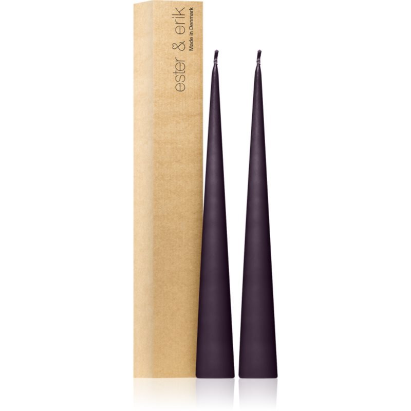 ester & erik cone candles muted mauve (no. 42) dekorativní svíčka 2x37 cm - parfo.cz