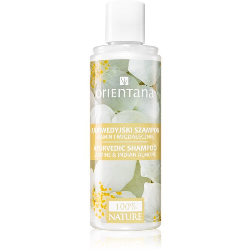 Orientana Ayurvedic Shampoo Jasmine & Indian Almond šampon proti řídnutí a padání vlasů 210 ml - parfo.cz