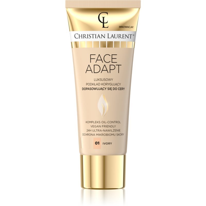 Christian Laurent Face Adapt hydratační make-up s vyhlazujícím účinkem odstín 01 Ivory 30 ml - parfo.cz