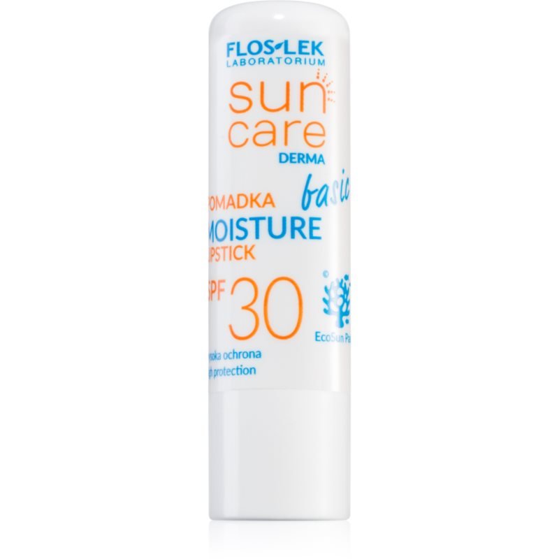 FlosLek Laboratorium Sun Care Derma Basic ochranný balzám na rty SPF 30 3