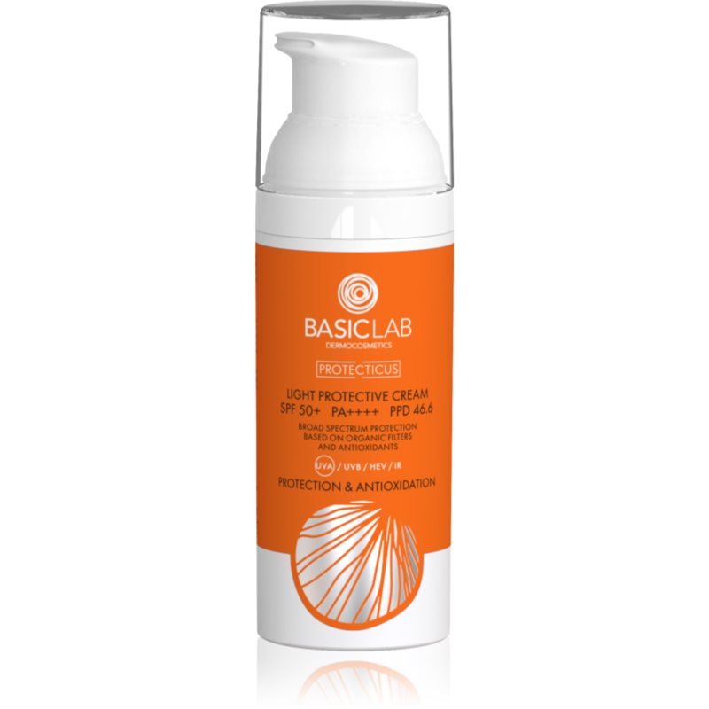 BasicLab Dermocosmetics Protecticus lehký ochranný krém na obličej SPF 50+ 50 ml - parfo.cz