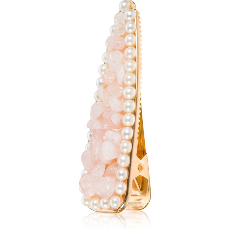 Crystallove Rose Quartz Hair Clip sponka do vlasů 1 ks - parfo.cz