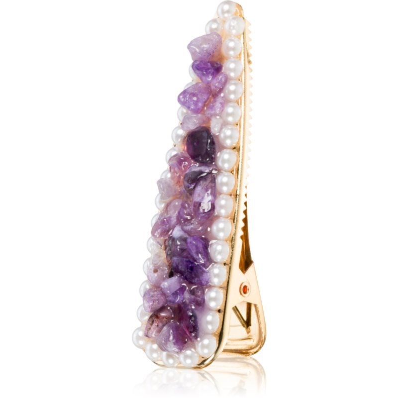Crystallove Amethyst Hair Clip sponka do vlasů 1 ks - parfo.cz