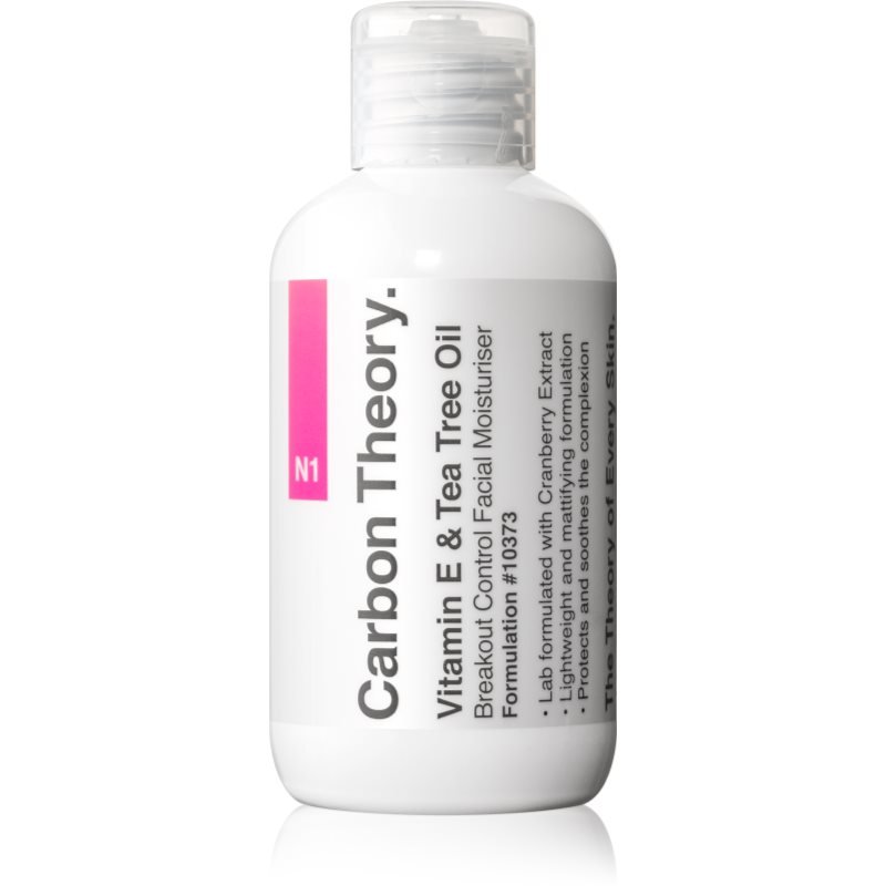 Carbon Theory Vitamin E & Tea Tree Oil lehký hydratační krém pro problematickou pleť