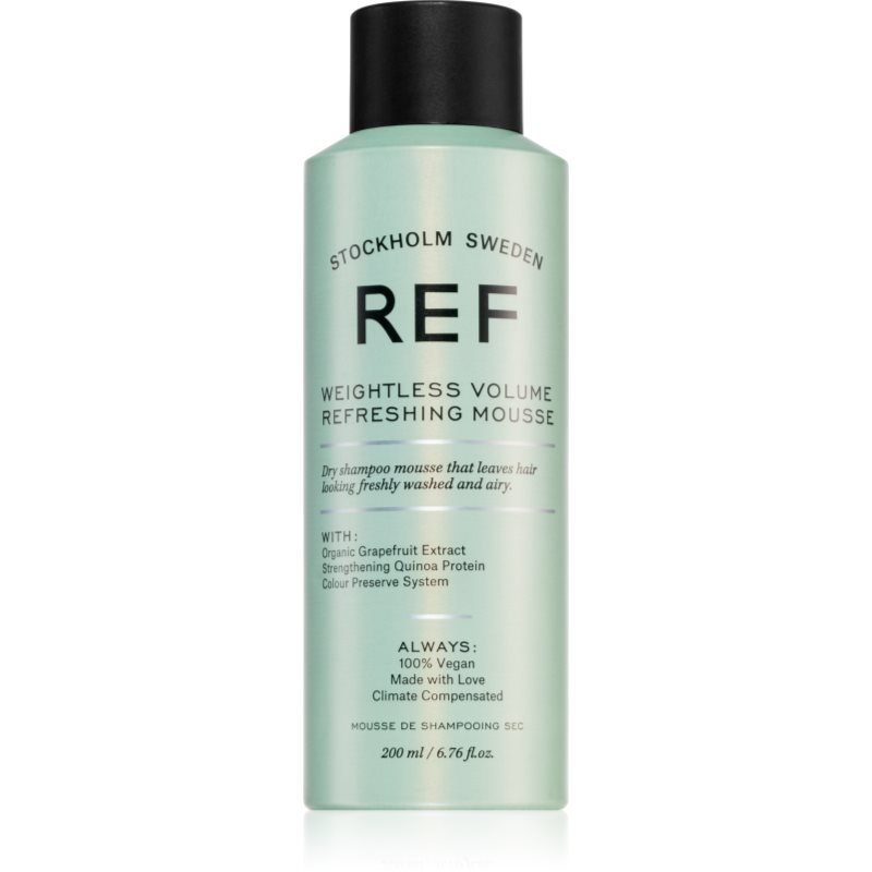 REF Weightless Volume Refreshing Mousse pěnový suchý šampon pro objem 200 ml - parfo.cz