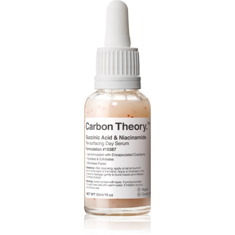 Carbon Theory Succinic Acid & Niacinamide obnovující pleťové sérum pro problematickou pleť 30 ml - parfo.cz